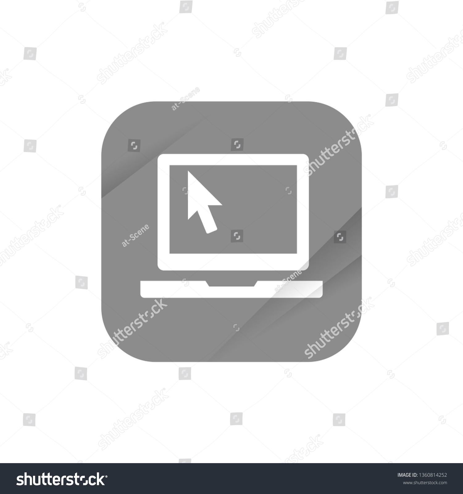 Remote Desktop App Icon Stock Vector (Royalty Free) 1360814252