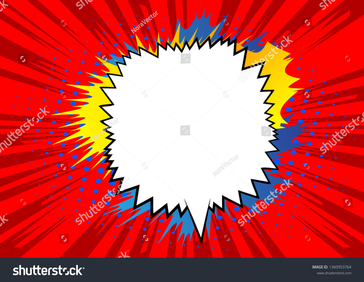 Vector Illustrated Retro Comic Book Background Stock Vector (Royalty ...