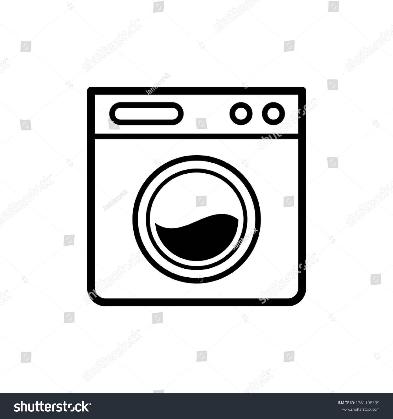 washing machine icon vector