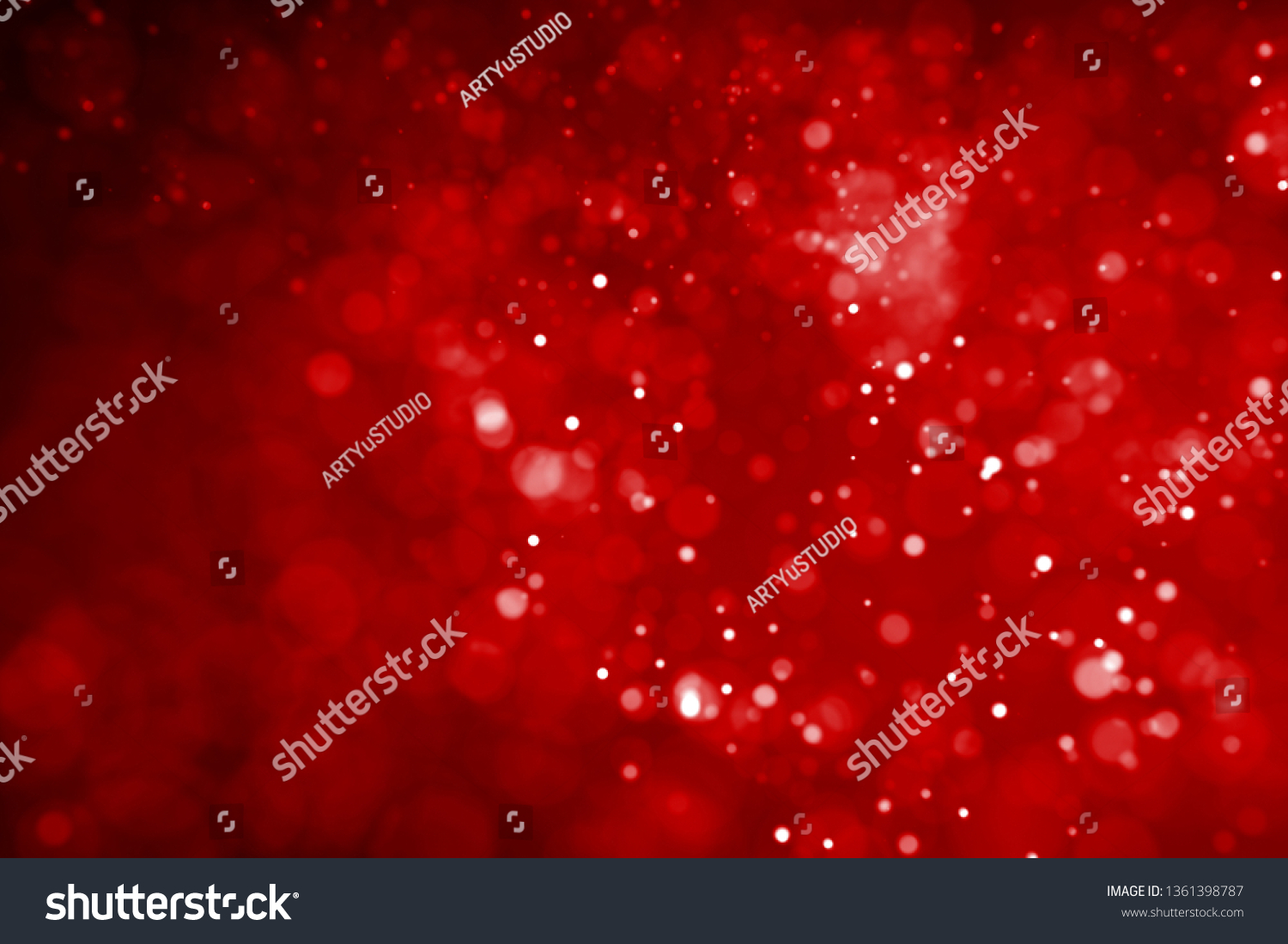 Glitter Lights Red Abstract Background Defocused Stock Illustration ...