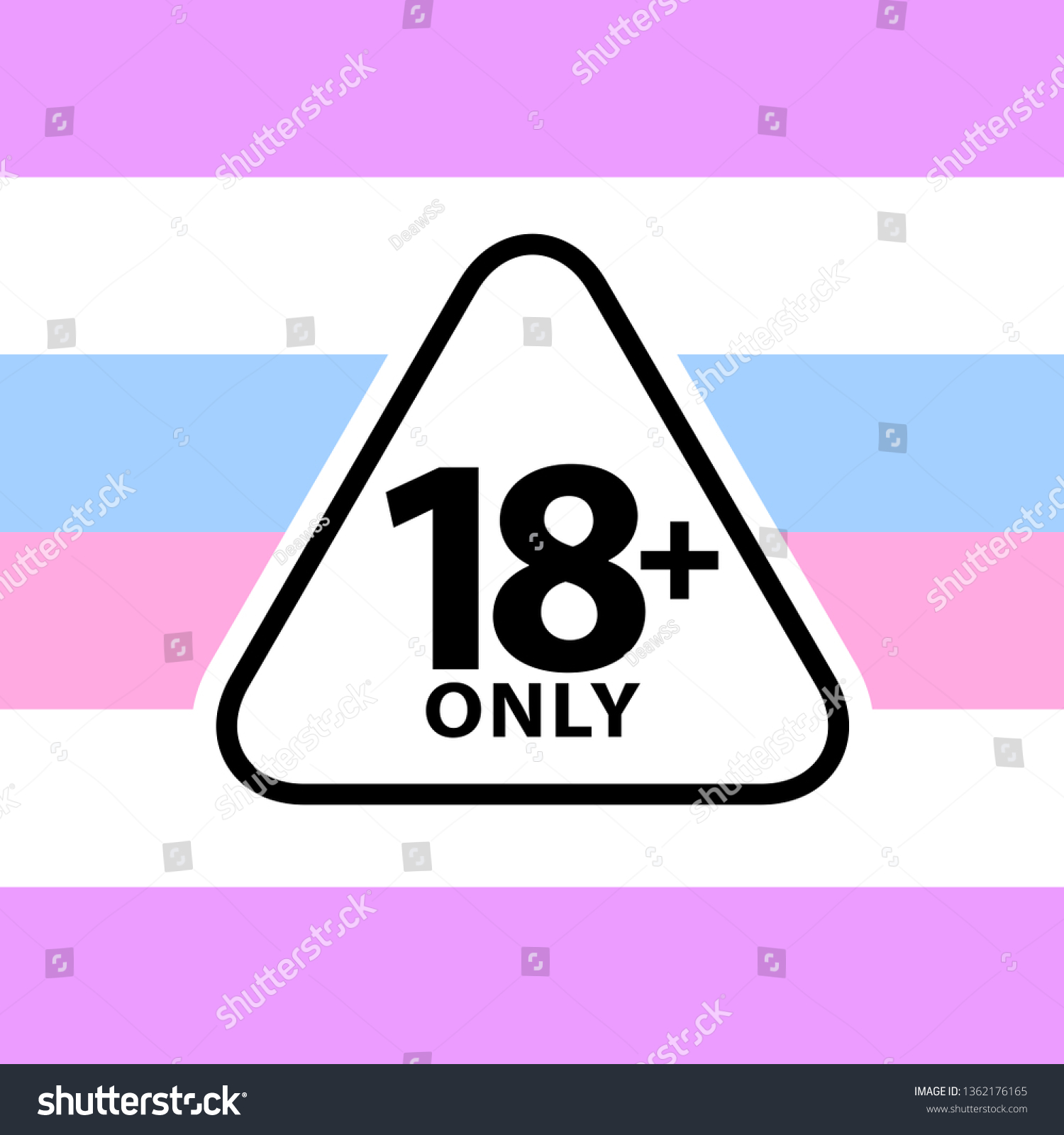 18 Plus Only Sign Warning Symbol Stock Vector Royalty Free 1362176165 Shutterstock 3677