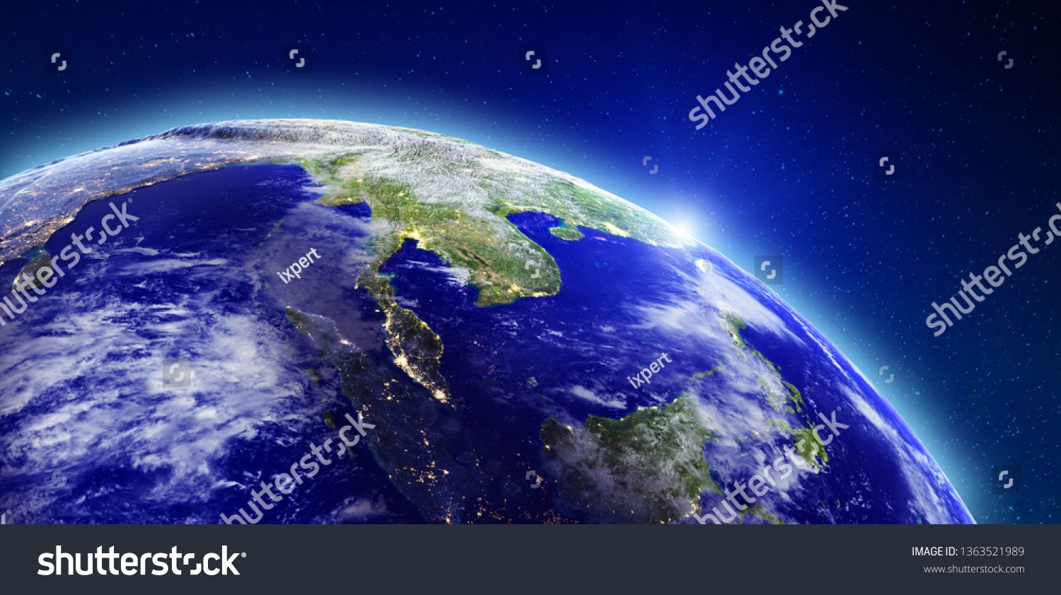 Southeast Asia Elements This Image Furnished Stock Illustration ...