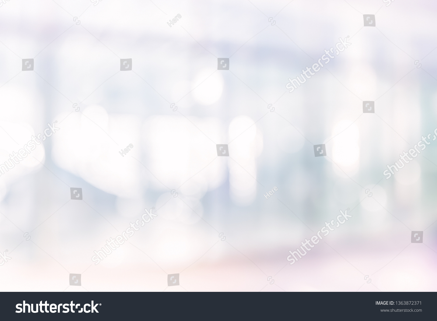 Blurred Office Background Modern Light Interior Stock Photo 1363872371 