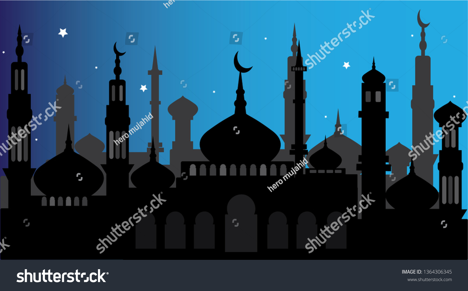 Islamic Background Design Template Elements Banner Stock Vector ...