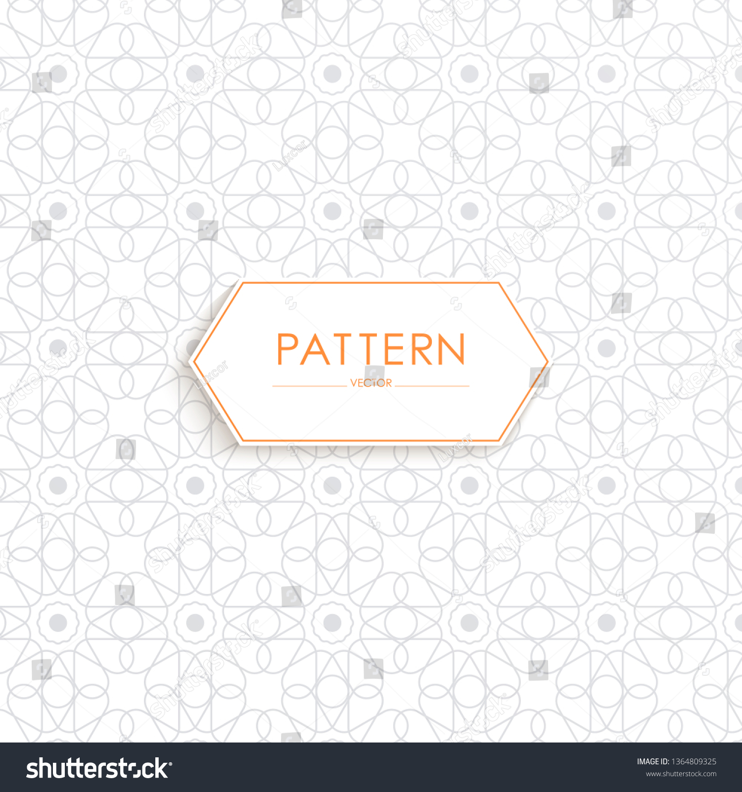 Stock Vector Arabic Pattern Template Beautiful Stock Vector (Royalty ...