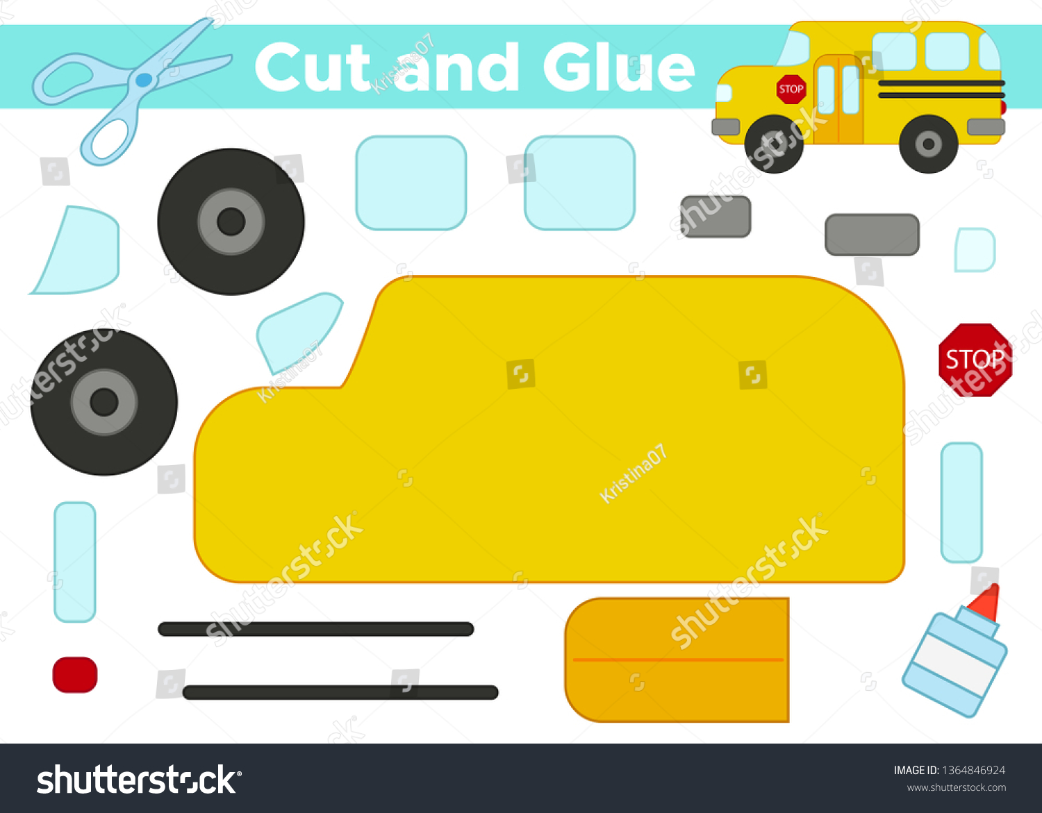 15 Bus Cut And Paste Images, Stock Photos & Vectors | Shutterstock