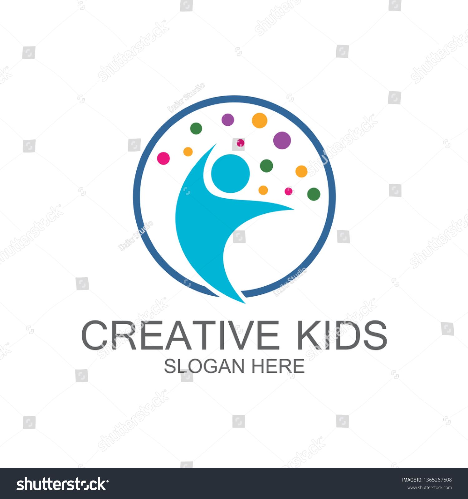 Education Kids Logo Vector Stock Vector (Royalty Free) 1365267608 ...