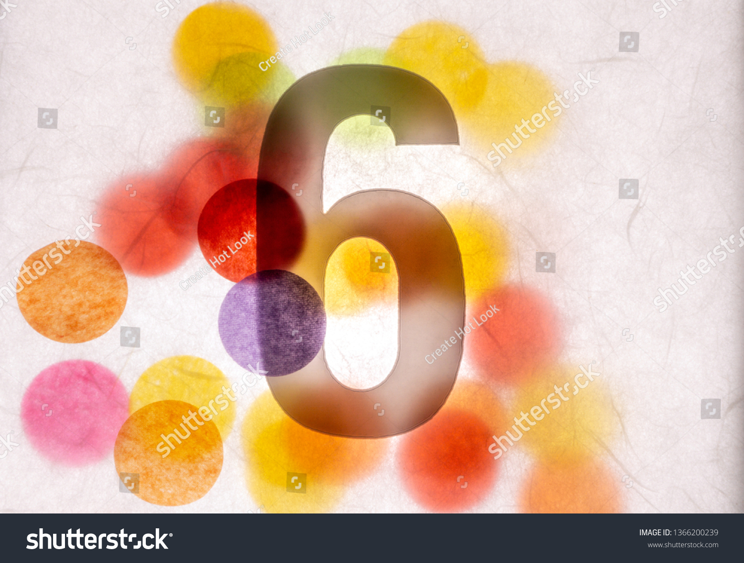 6 Number Six Graphic Black Digit Stock Illustration 1366200239 ...