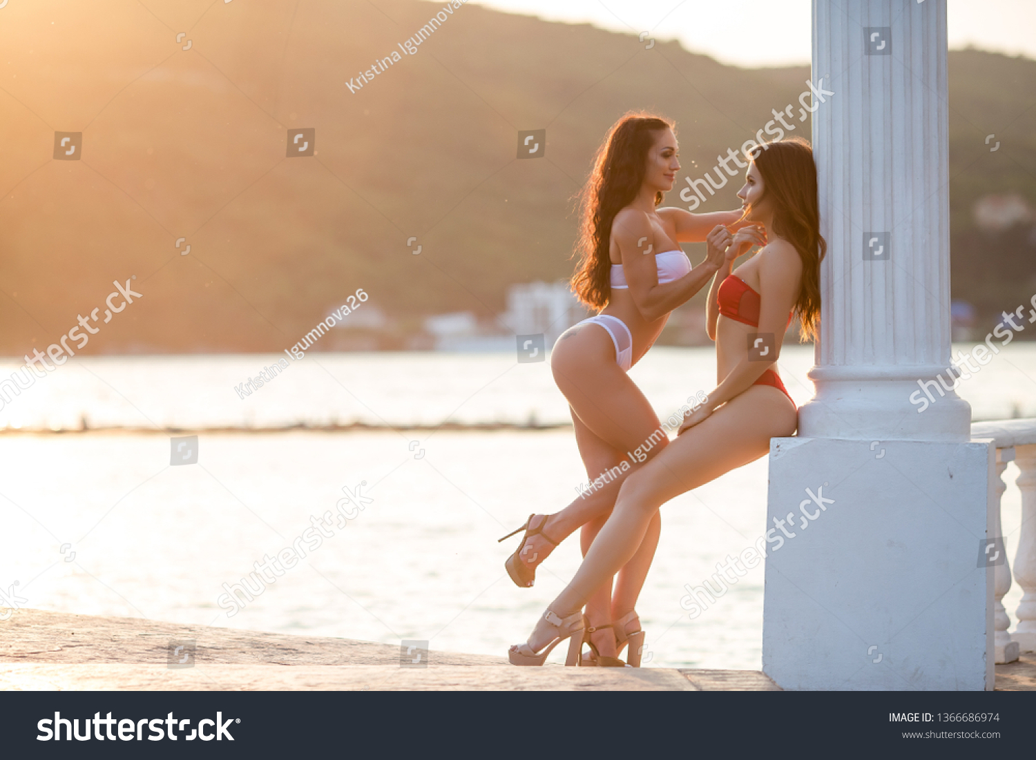 Hot Bikini Lesbian