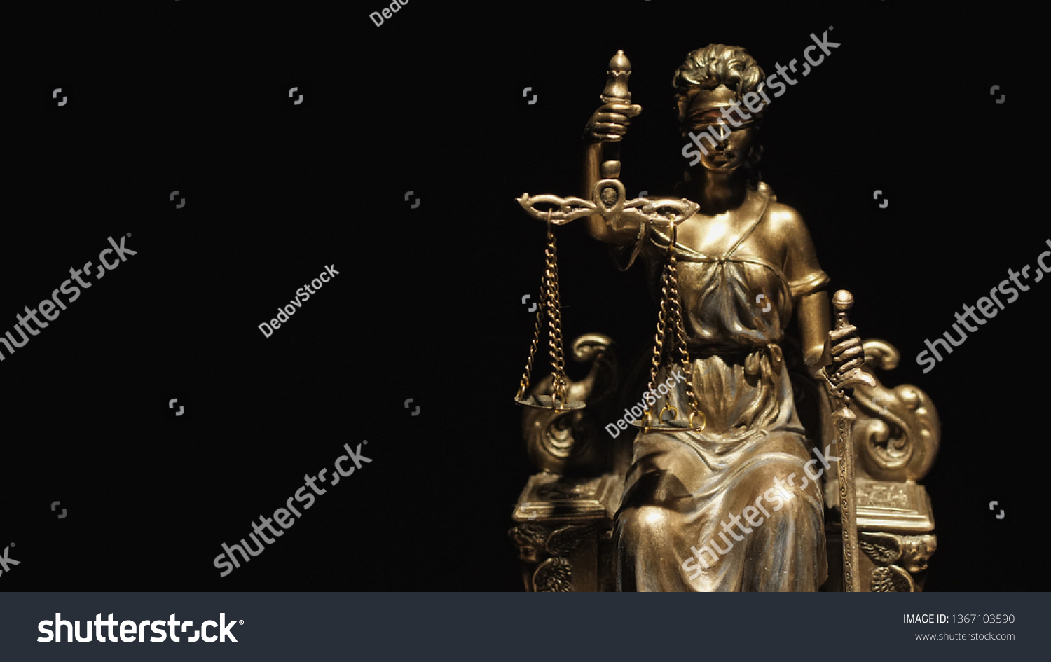 Statue Justice Lady Justice Iustitia Roman Stock Photo 1367103590 ...