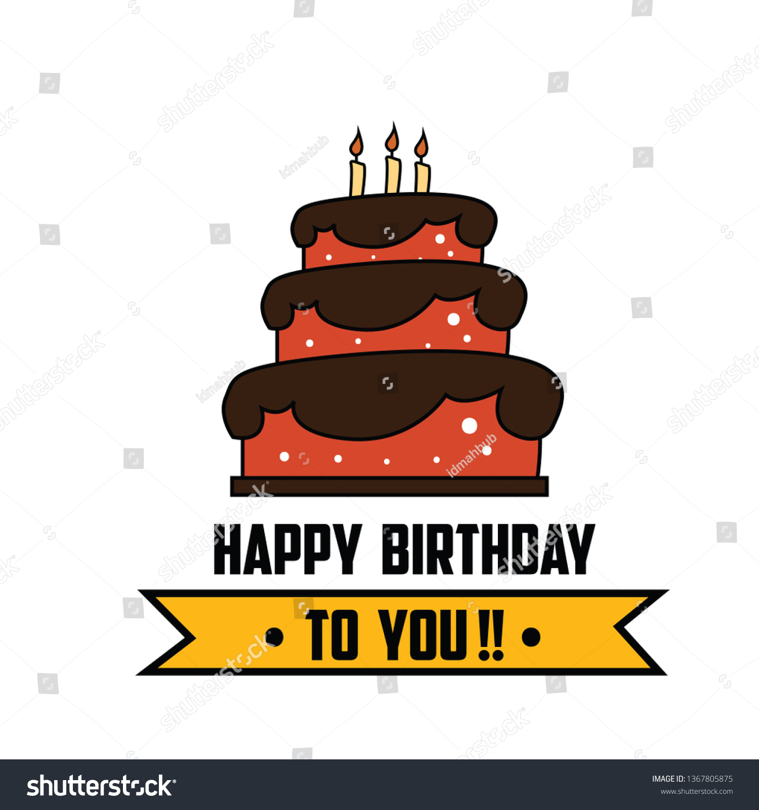 Happy Birthday Vector Template Design Illustration Stock Vector Royalty Free 1367805875 1527