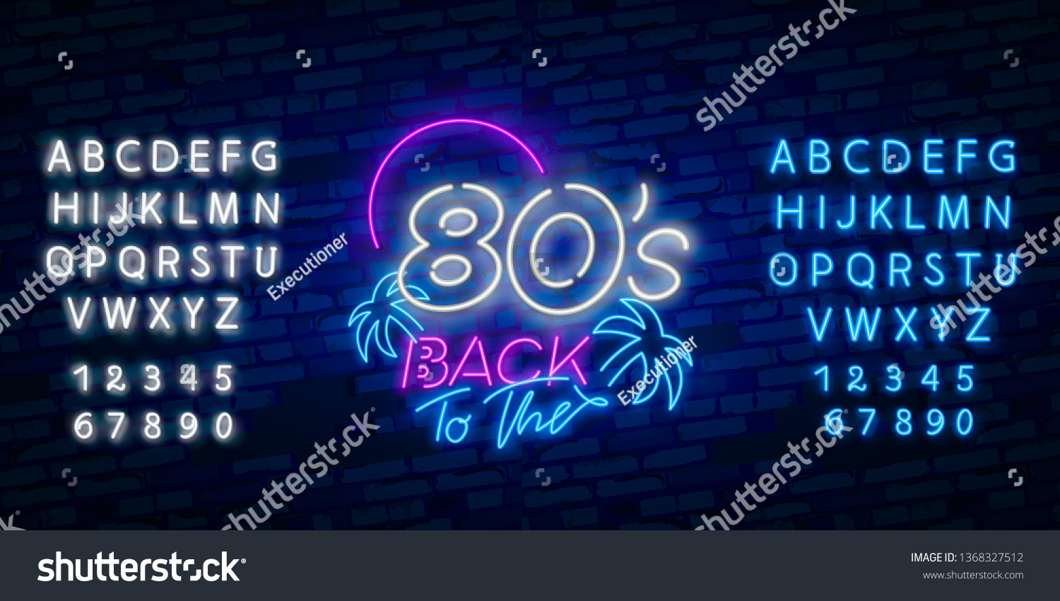 Back 80s Neon Sign Vector 80 Stock Vector Royalty Free 1368327512 Shutterstock