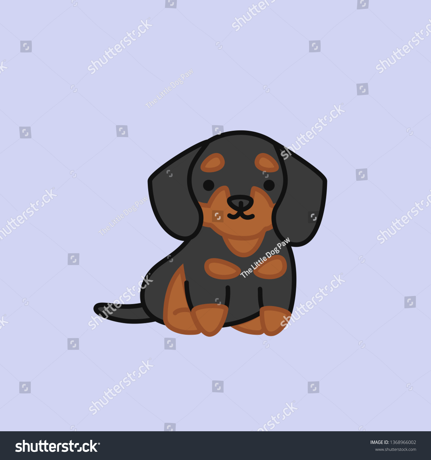 black and tan dachshund clipart images