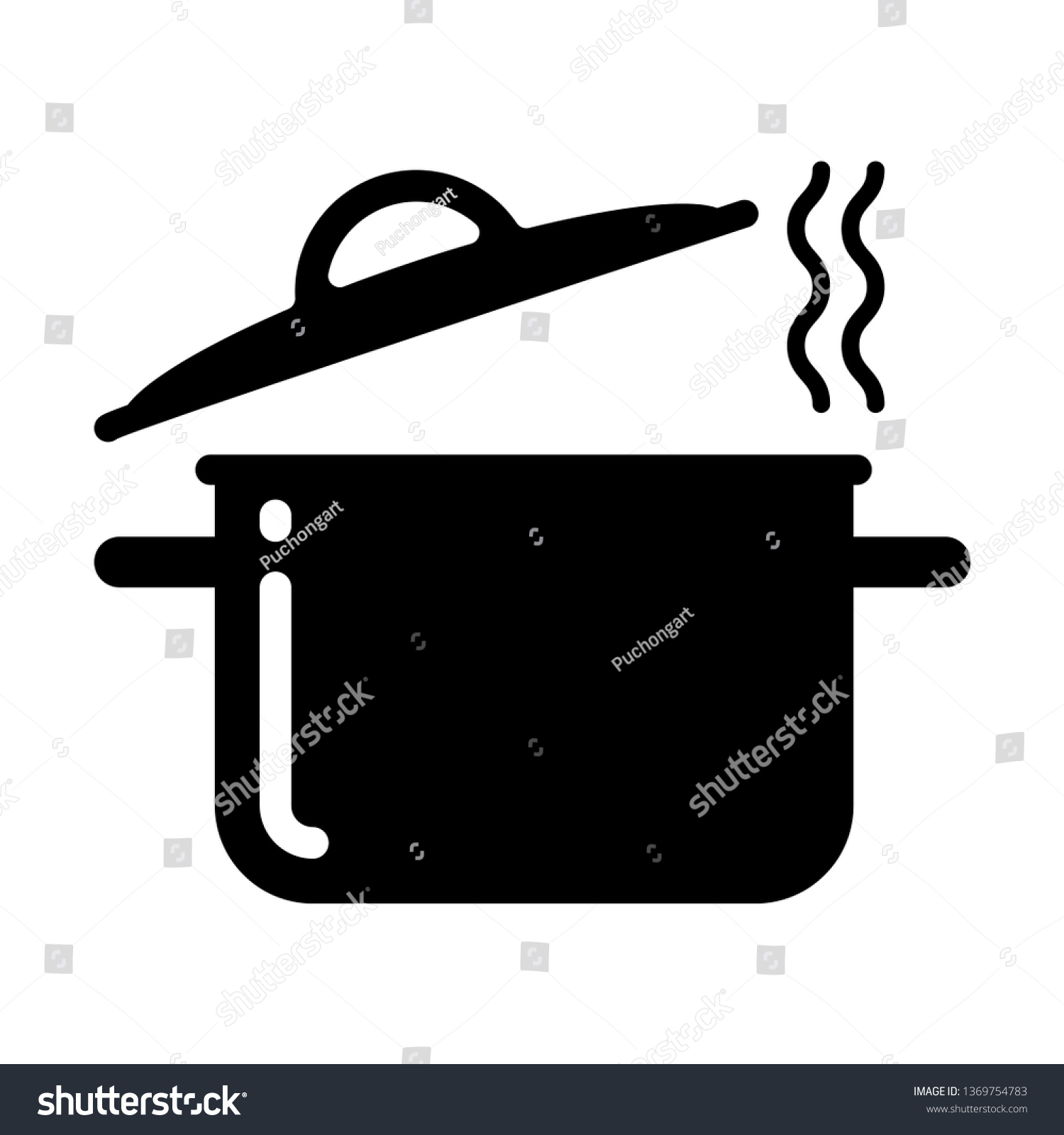 Pot Icon Vector Stock Vector (Royalty Free) 1369754783 | Shutterstock