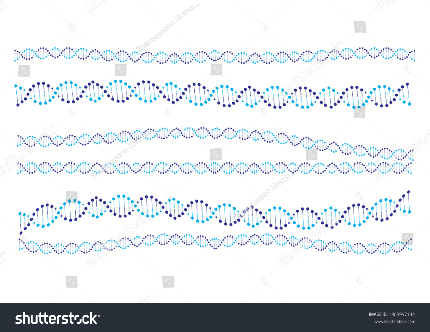 Dna Spiral Adn Helix Structure Genomic Stock Vector Royalty Free