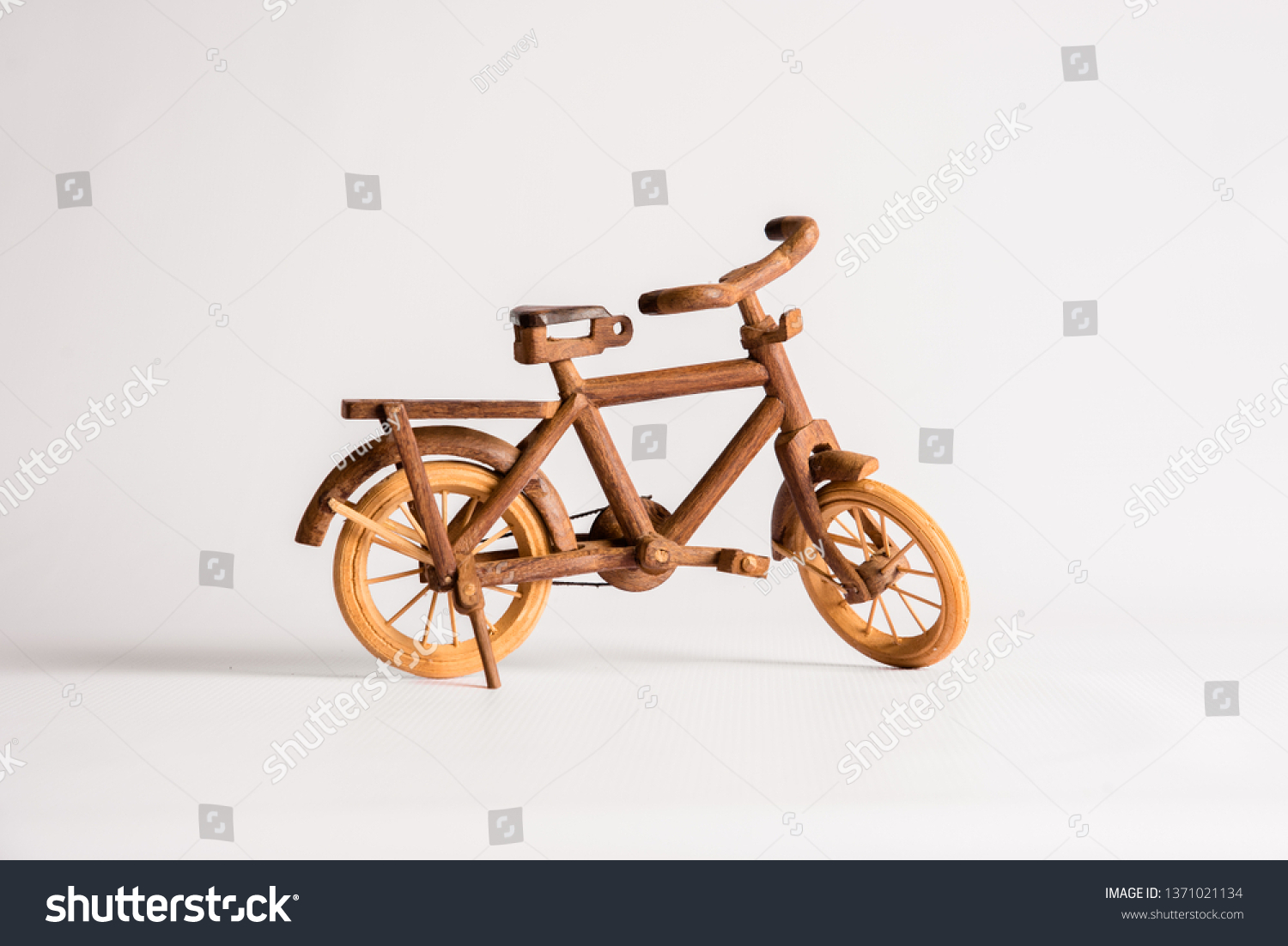 small wooden bike