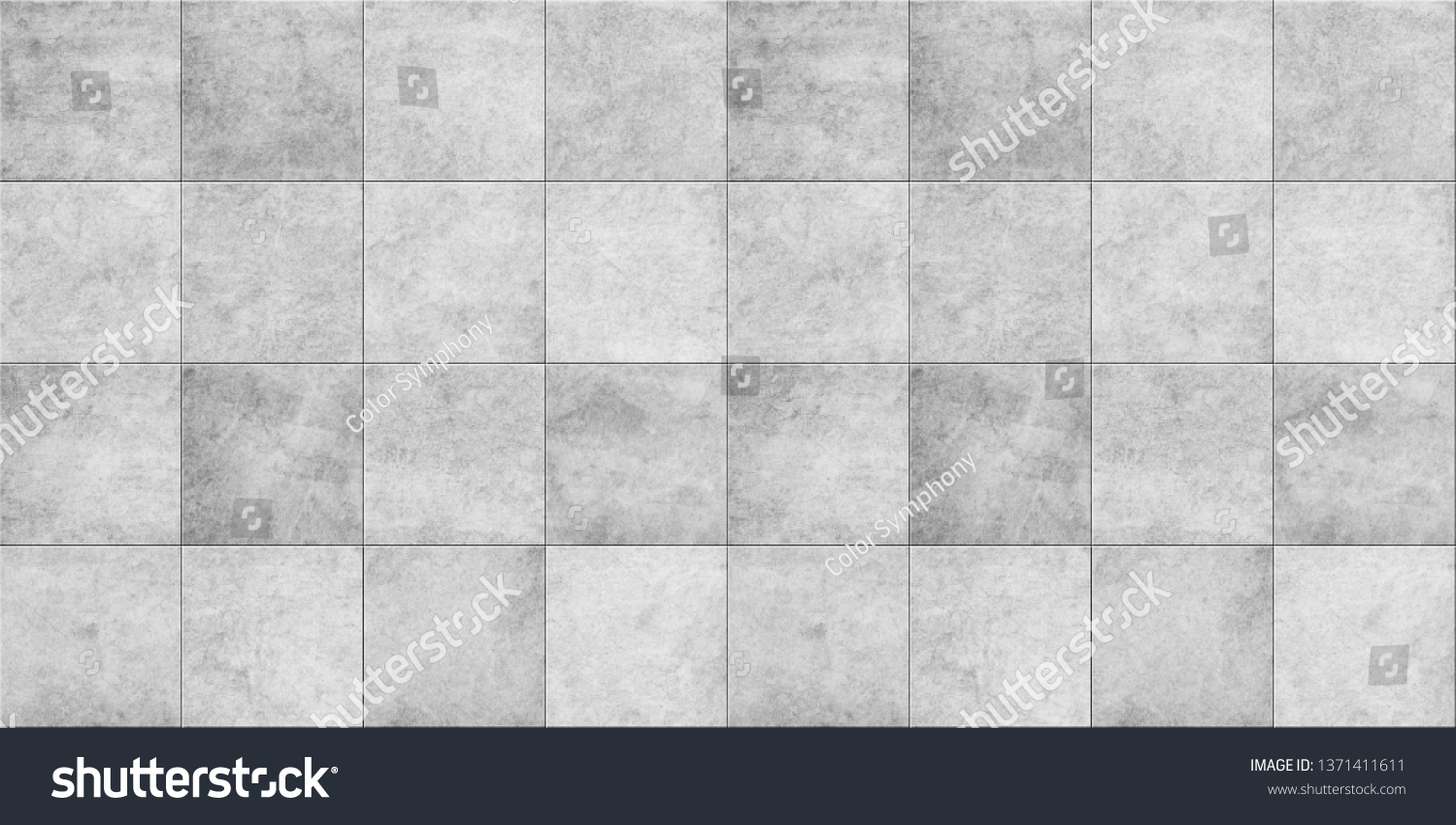 Concrete Stone Tiles Seamless Texture 3d Stock Illustration 1371411611 ...