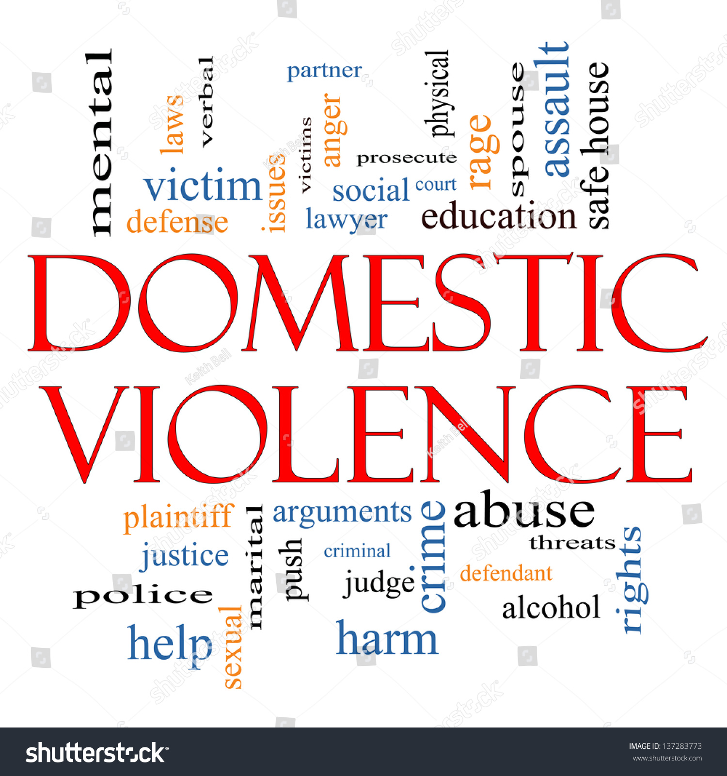 Domestic Violence Word Cloud Concept Great Stock Illustration 137283773 ...