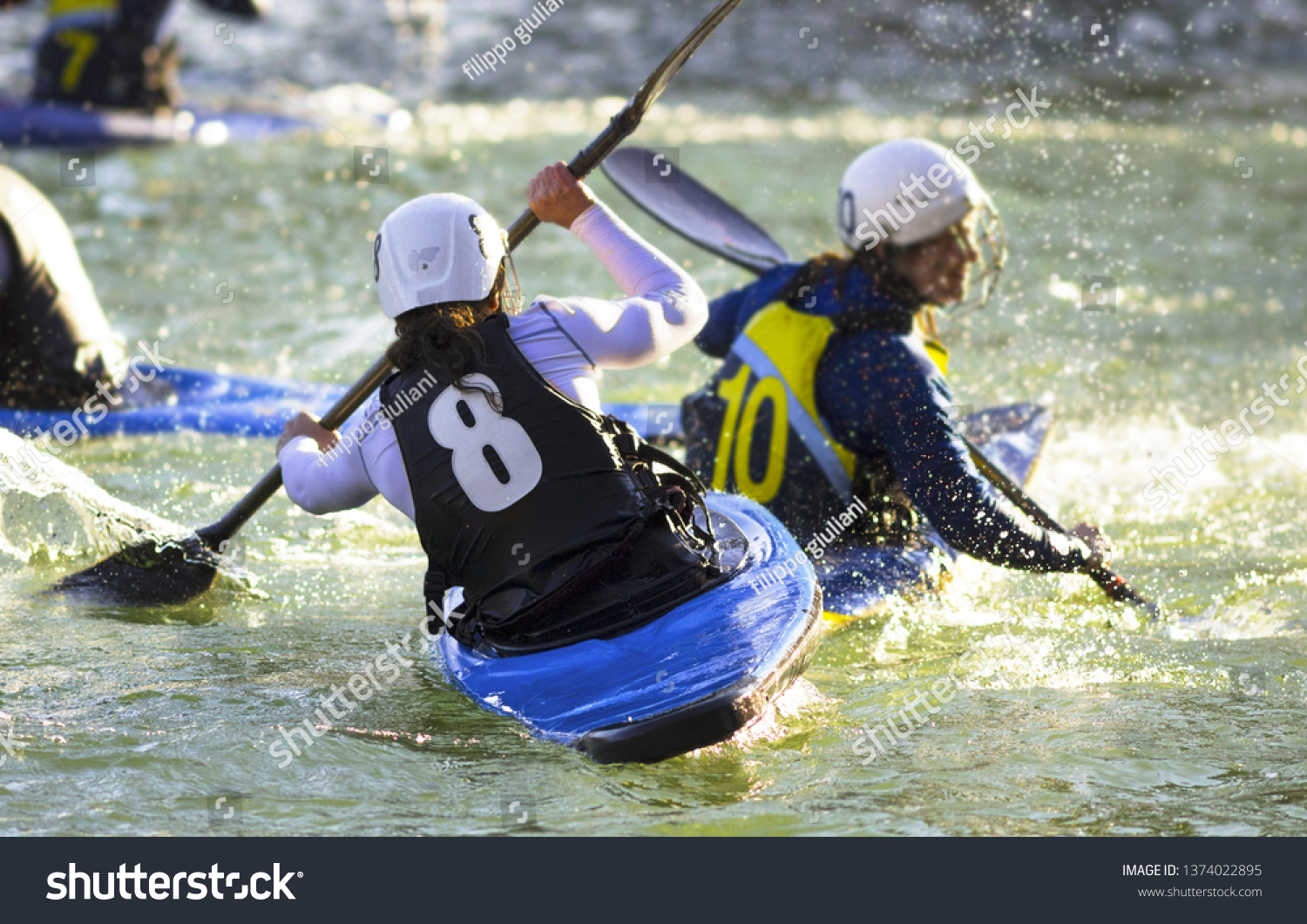 Canoe Polo Match Stock Photo 1374022895 Shutterstock