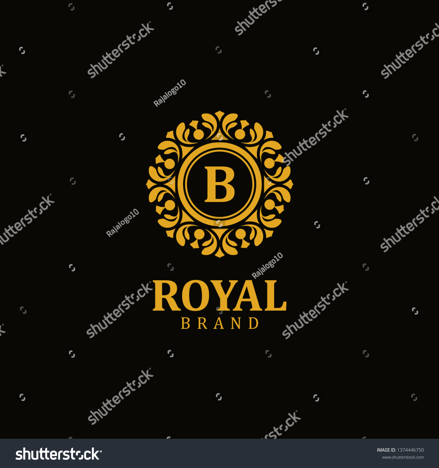 Royal Logo Letter B Design Inspiration Stock Vector (Royalty Free ...