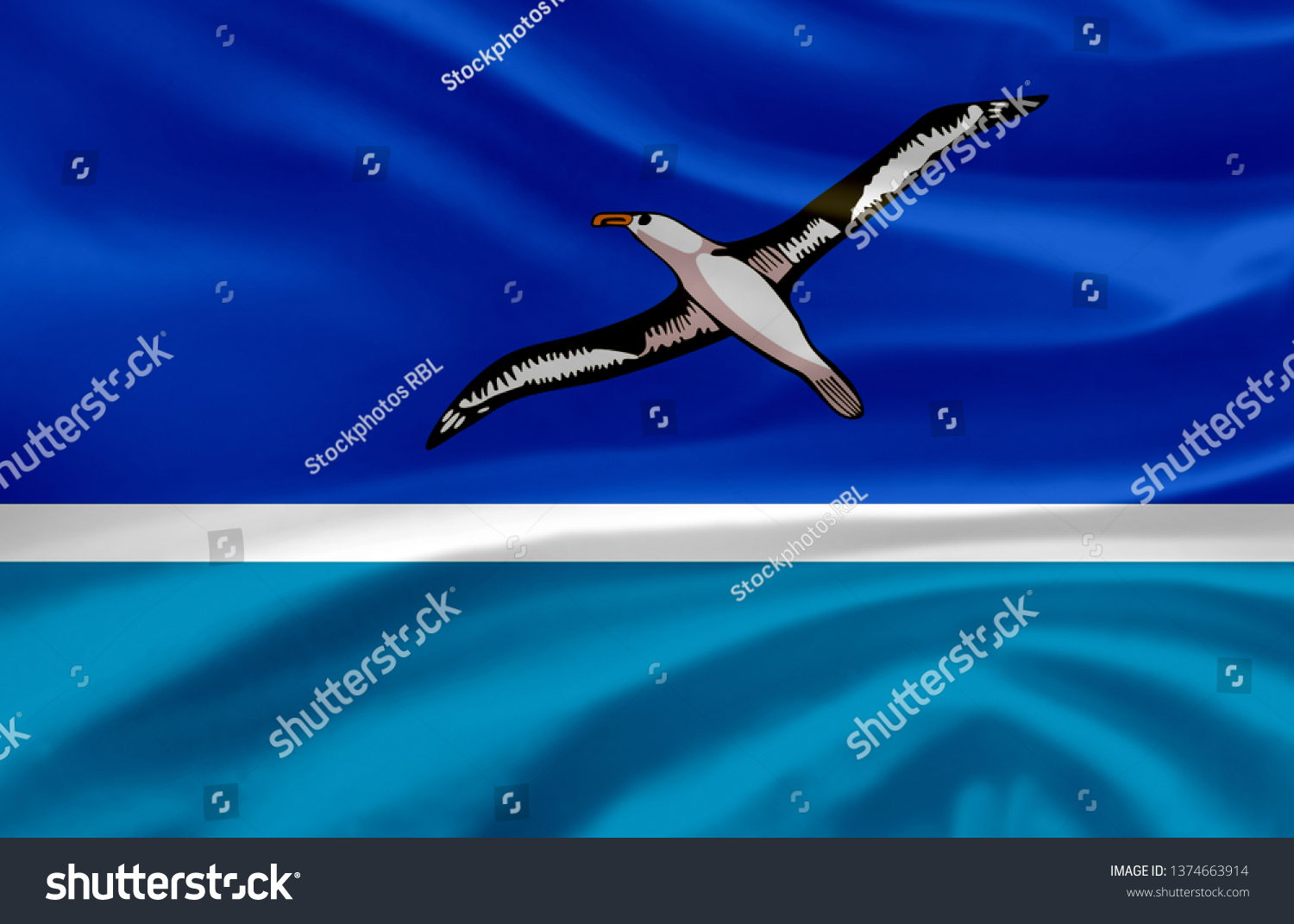 Midway Islands Waving Flag Illustration Regions Stock Illustration Shutterstock