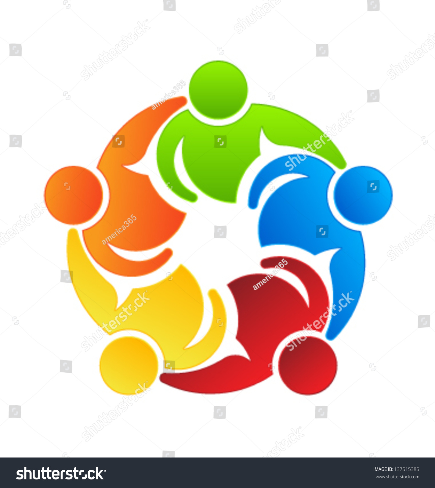 Team People 5 Stock Vector (Royalty Free) 137515385 | Shutterstock