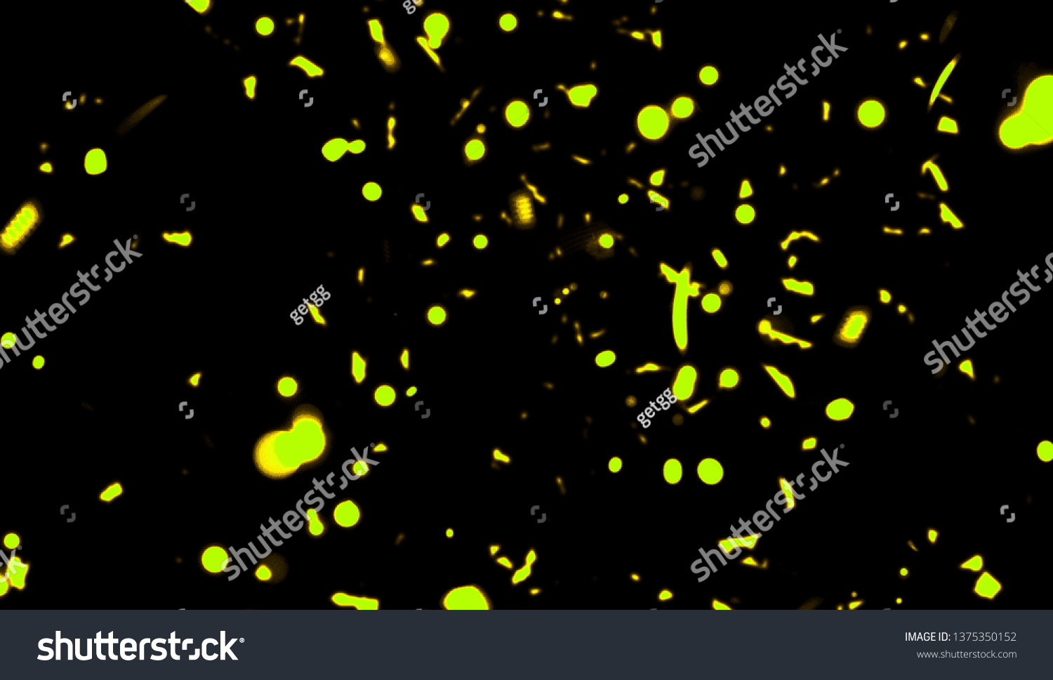 yellow-particles-effect-dust-debris-isolated-stock-illustration