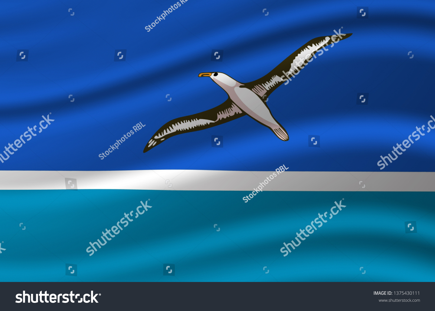 Midway Islands Waving Flag Illustration Regions Stock Illustration Shutterstock