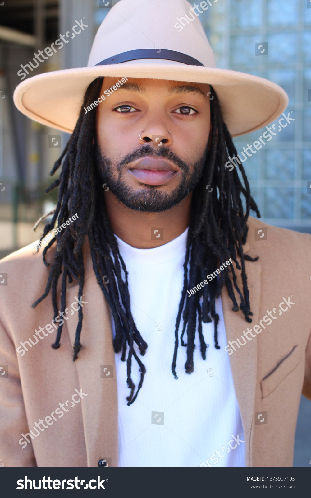 fedora with dreads