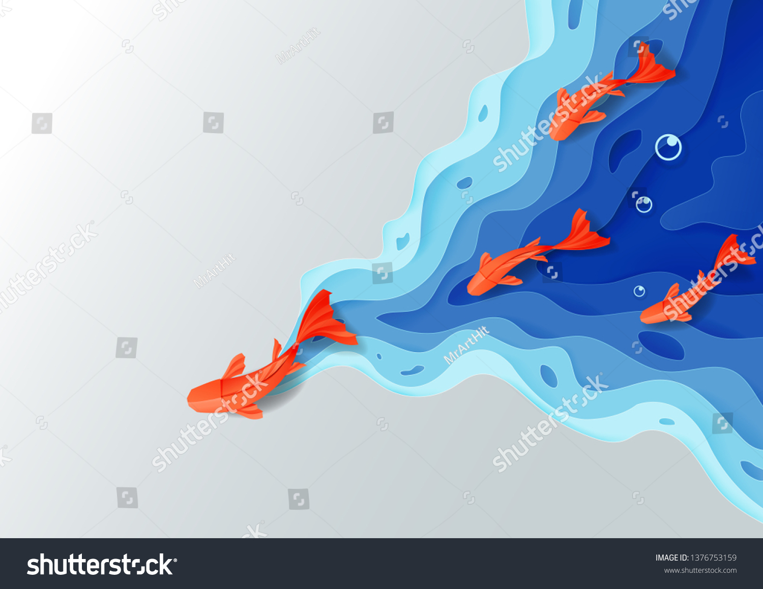 리더십 개념, 파랑 물 다굴 최신 스톡 벡터(로열티 프리) 1376753159 | Shutterstock
