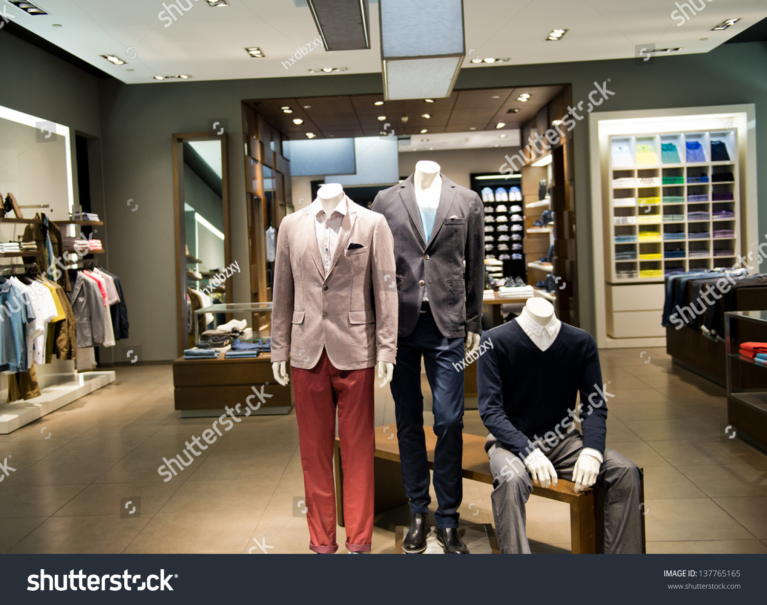 Fashion Clothing On Hangers Show Stock Photo 137765165 | Shutterstock