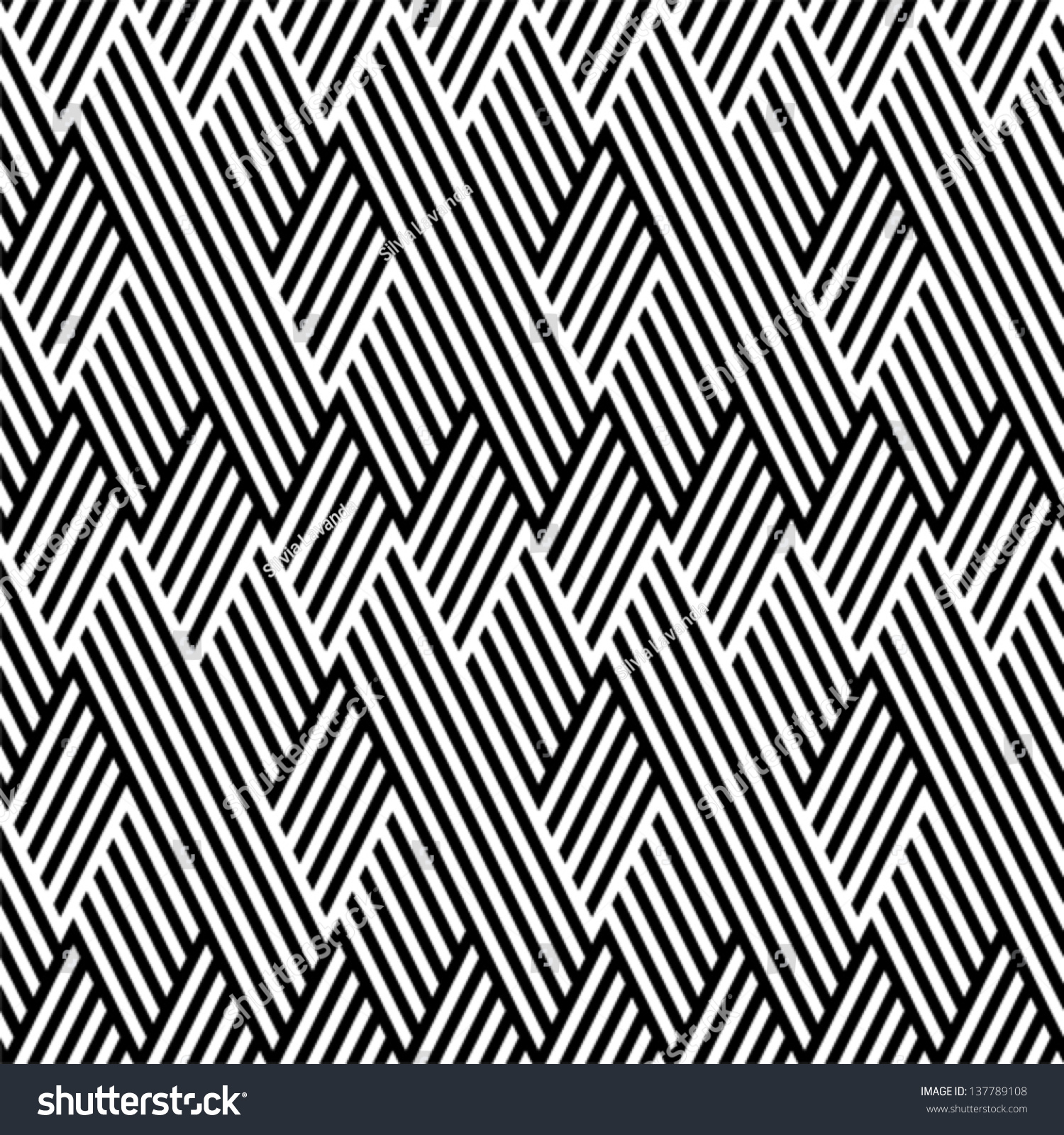 Pattern Line Black White Zigzag Stock Vector (Royalty Free) 137789108 ...