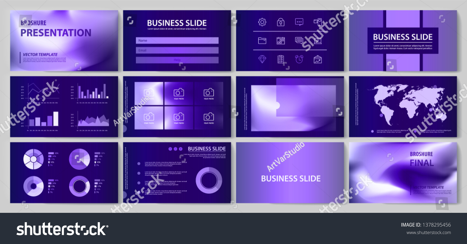 This Template Best Business Presentation Used Stock Vector (Royalty ...