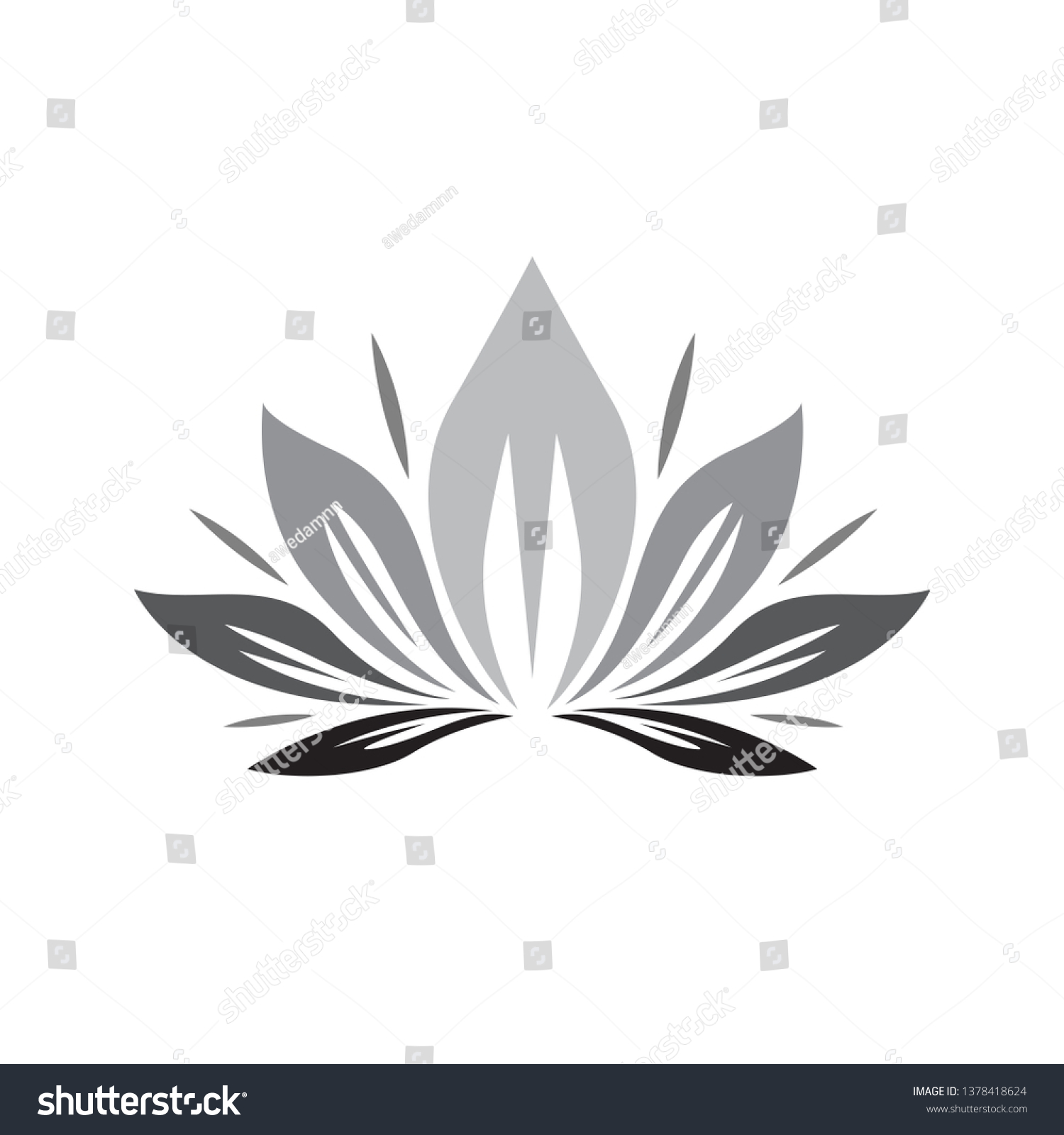 Budha Flower Beauty Logo Stock Vector (Royalty Free) 1378418624 ...