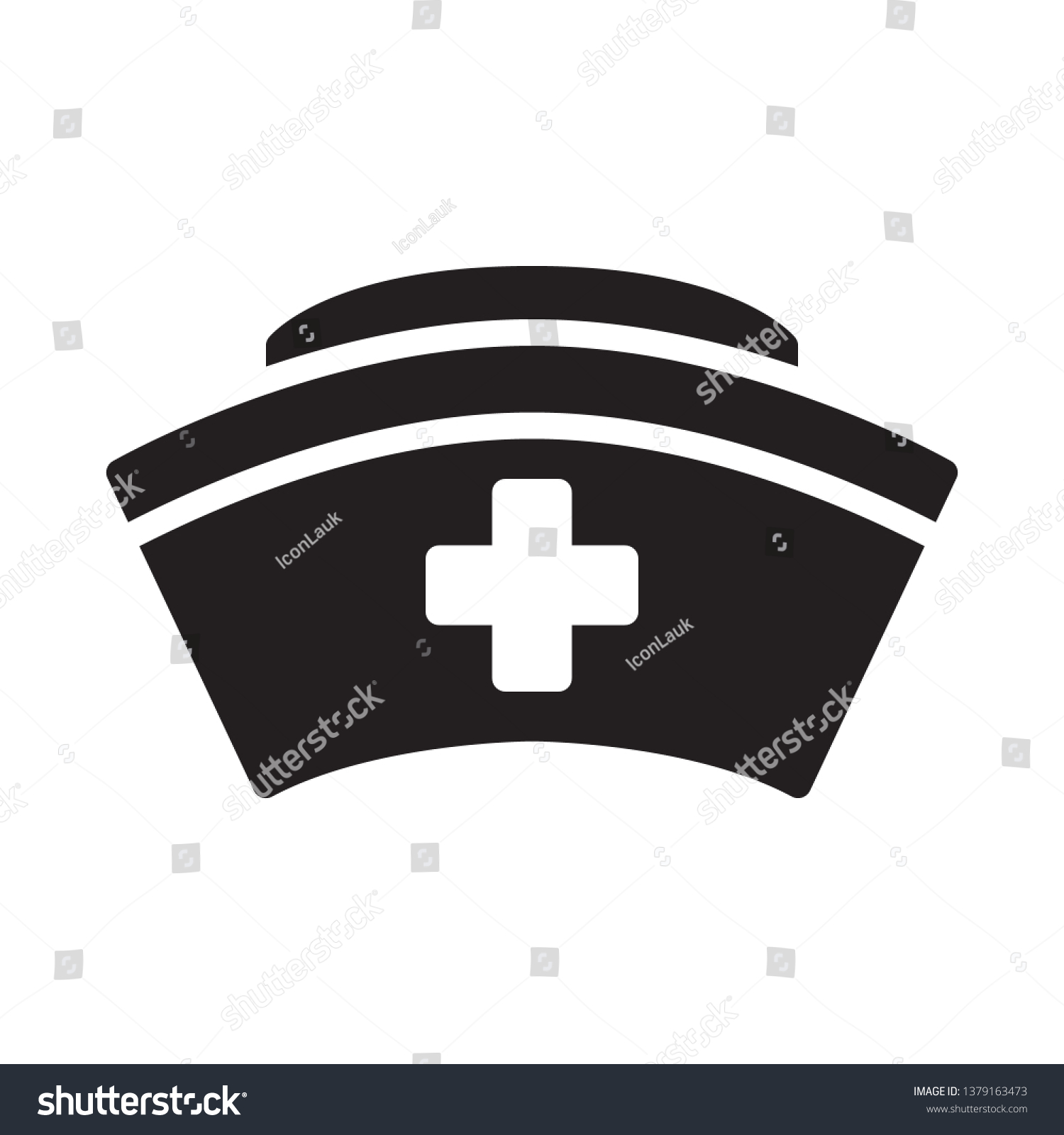 Nurse Hat Icon Trendy Flat Style: เวกเตอร์สต็อก (ปลอดค่าลิขสิทธิ์ ...