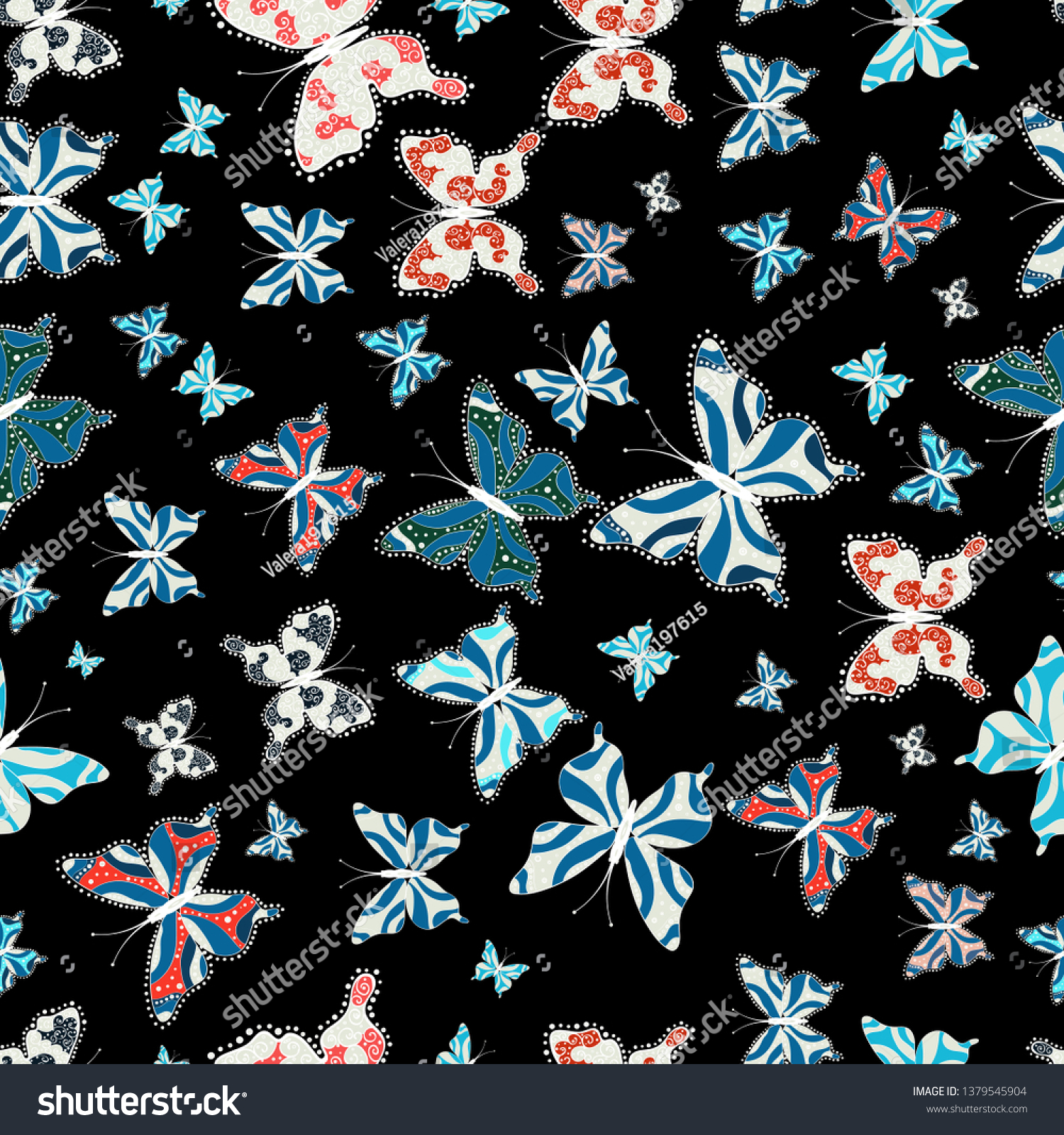 Seamless Cute Background Wrappers Wallpaper Design Stock Illustration ...