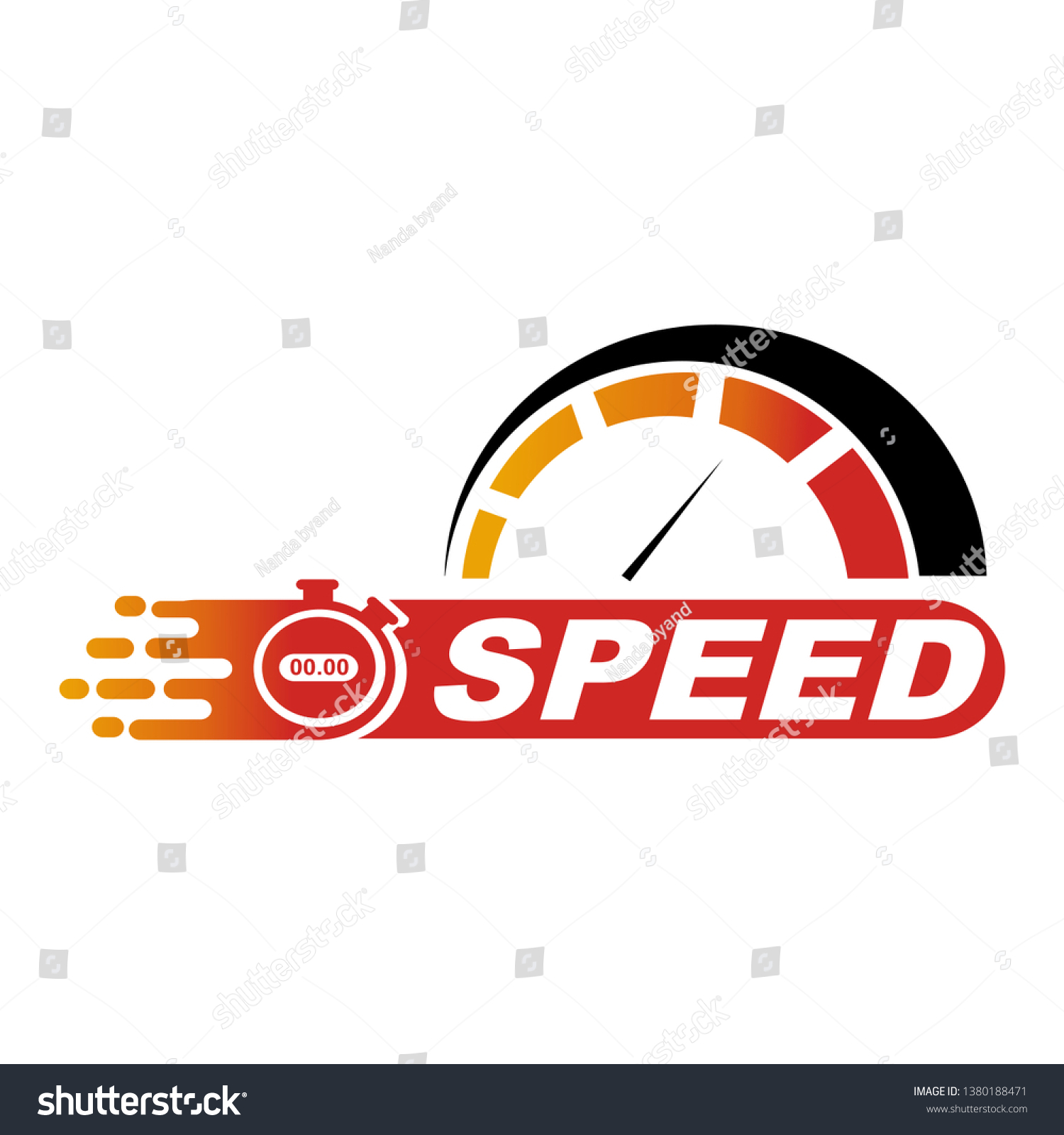 Logo Concept Design Speed Racing Stock Vector (Royalty Free) 1380188471 ...