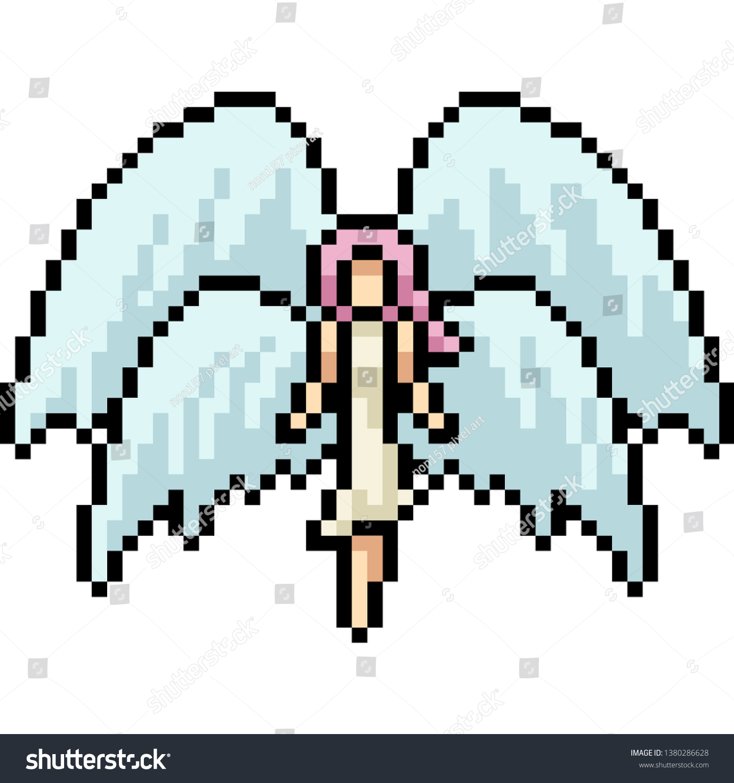 Ангел пиксель арт