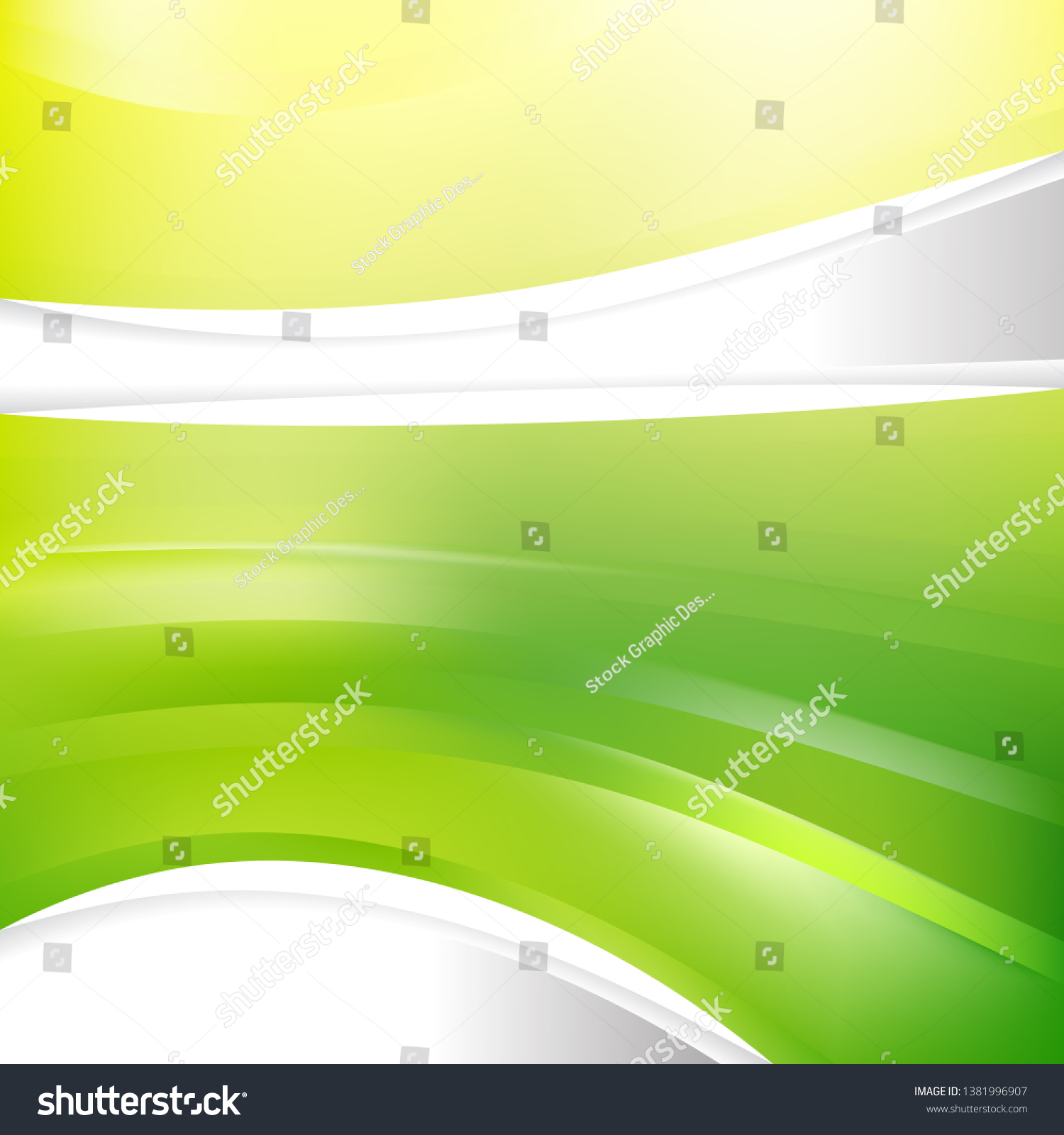 Green Yellow Background Design Template Stock Vector (Royalty Free ...