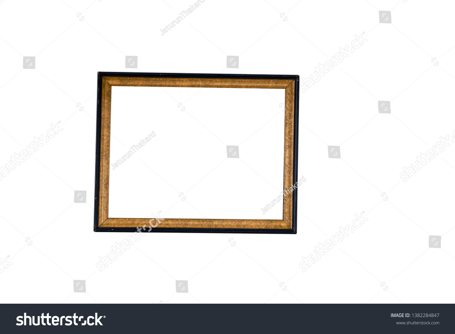 Blank White Screen Tilted Old Wooden Stock Photo 1382284847 | Shutterstock