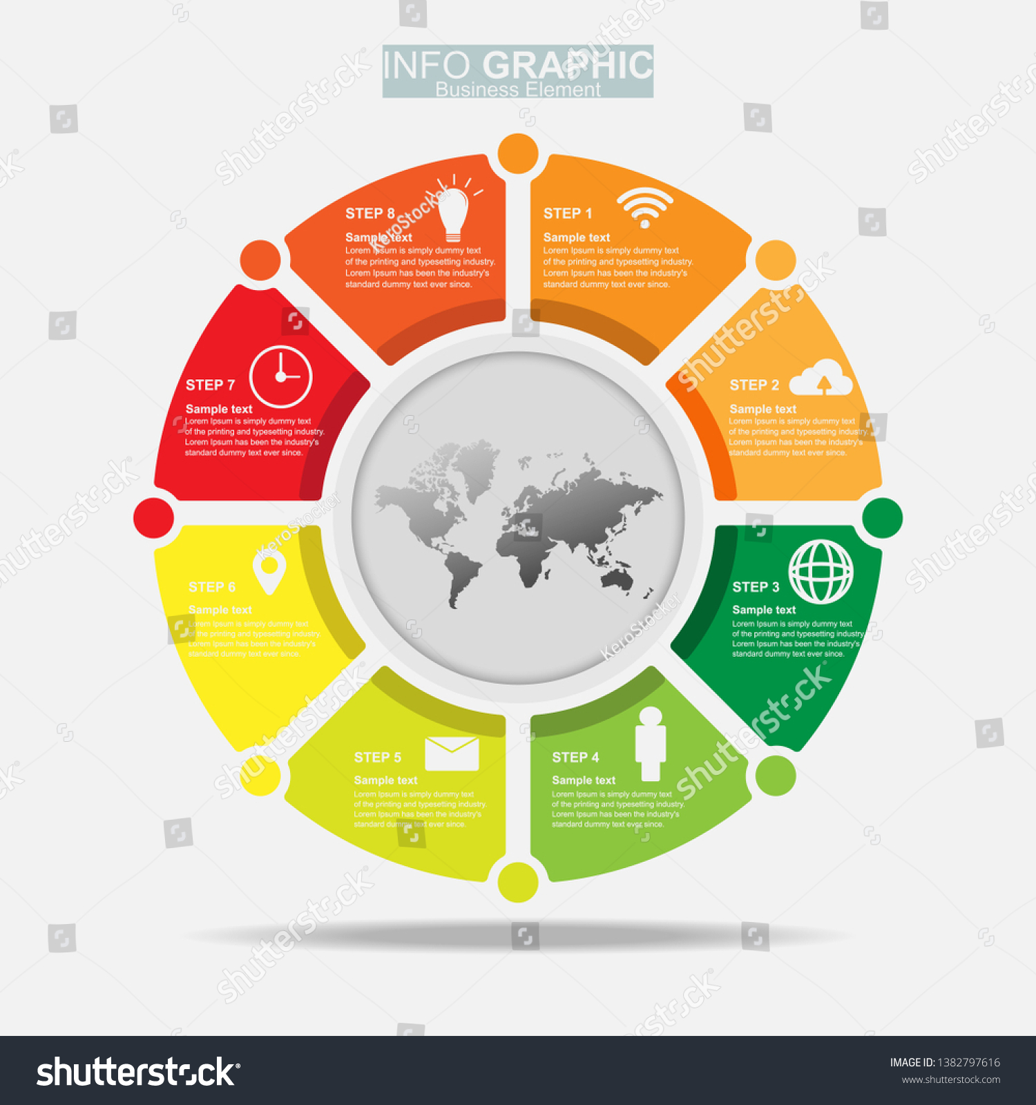 Businees Infographic Vector Design Templates Element Stock Vector ...