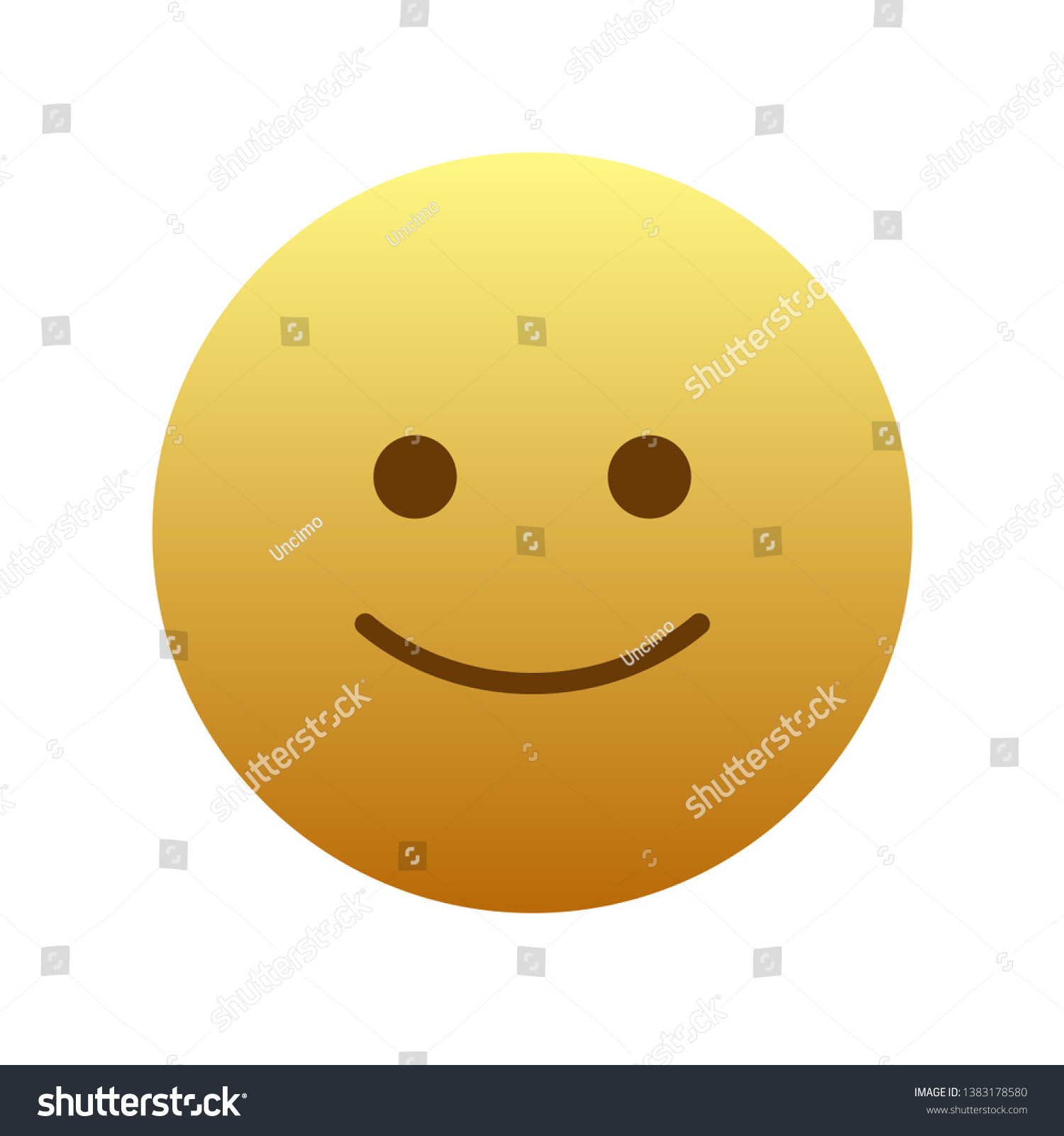 Slightly Smiling Face Social Media Emoji Stock Vector (Royalty Free ...