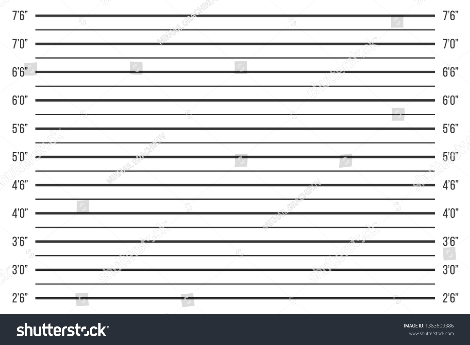 Creative Illustration Police Lineup Mugshot Template Stock Illustration ...