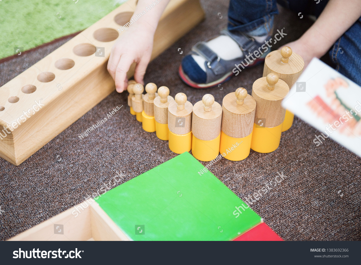 learning-materials-montessori-methodology-school-geometry-stock-photo