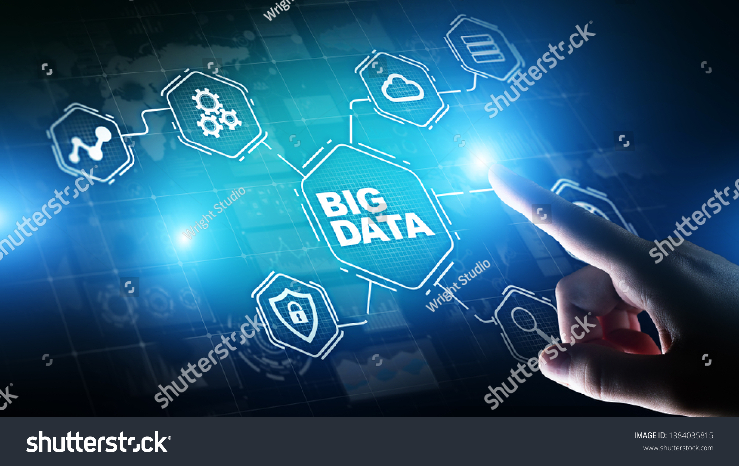 Big Data Analytics Platform Business Intelligence Stock Photo ...