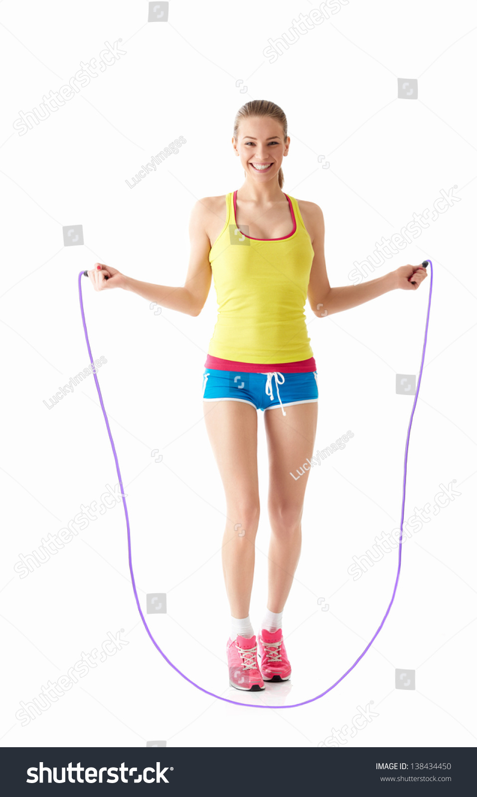 Young Girl Jumping Rope Stock Photo 138434450 | Shutterstock