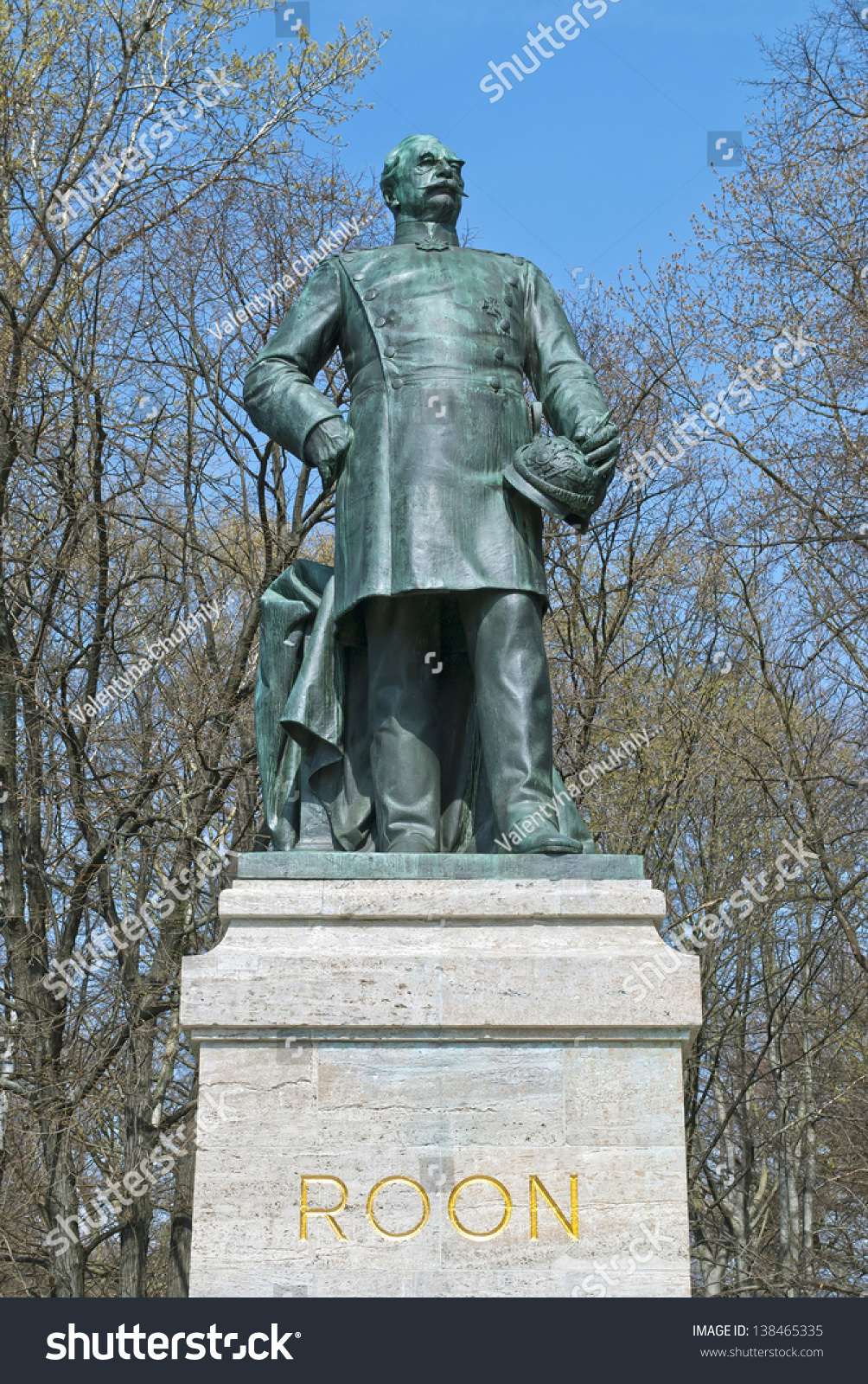 Statue Albrecht Graf Von Roon Near Stock Photo 138465335 | Shutterstock