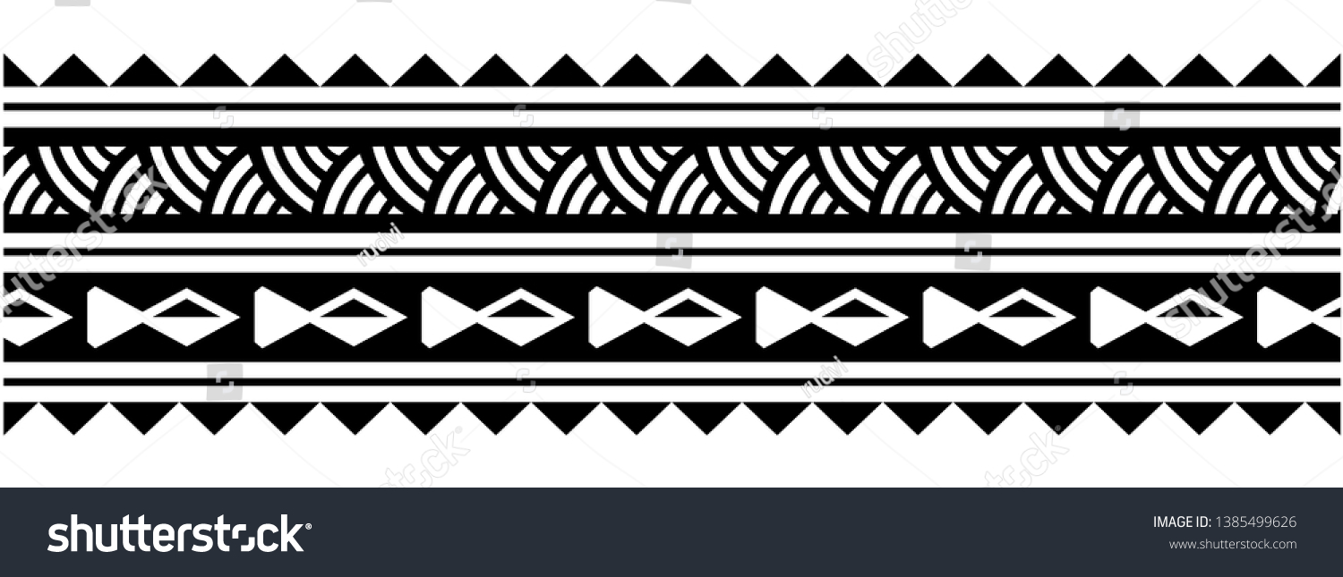 Tattoo Arm Bandtattoo Hand Band Maori Stock Vector (Royalty Free ...