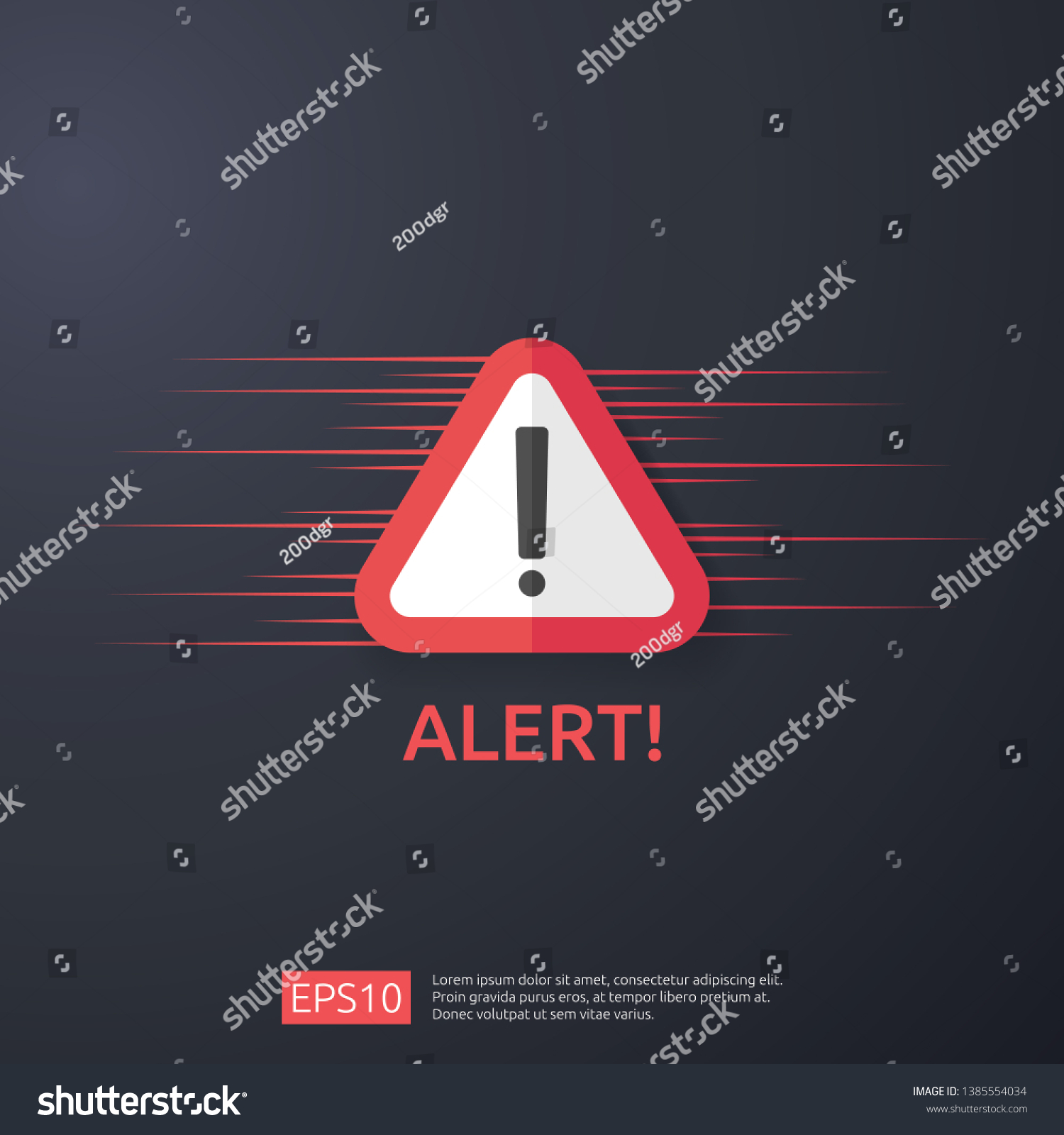 Attention Warning Attacker Alert Sign Exclamation Stock Vector Royalty