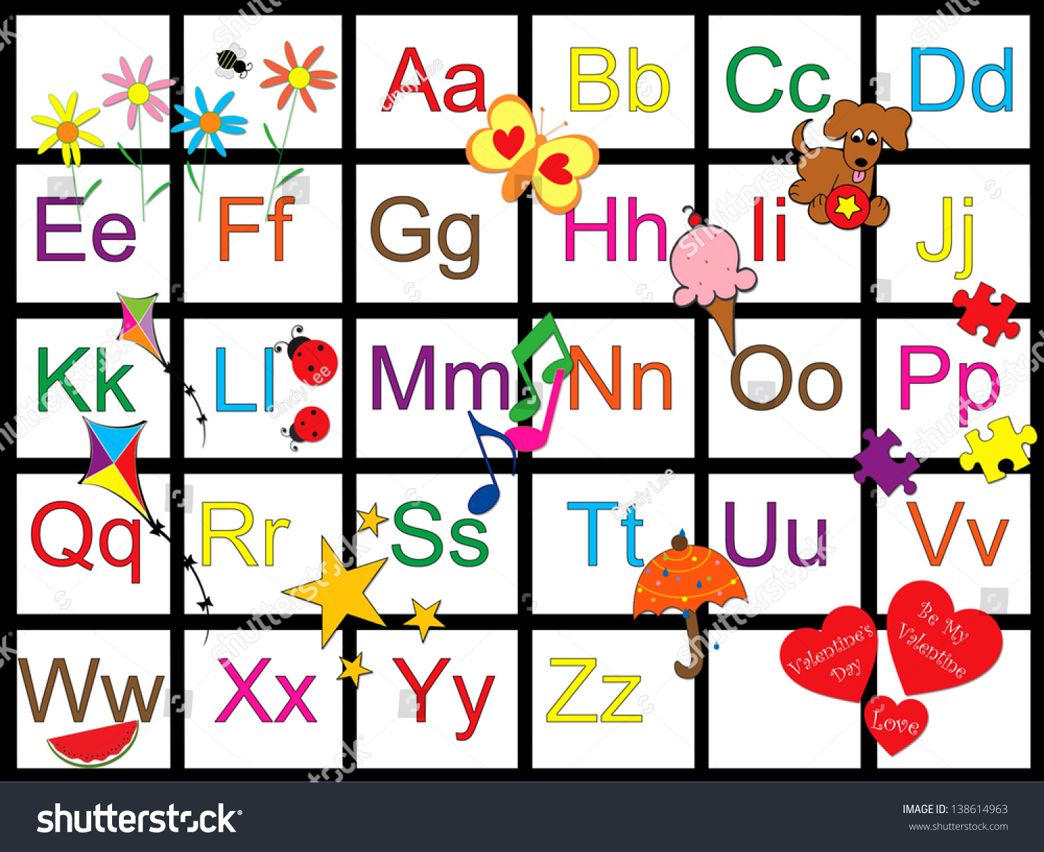 Alphabet Chart Stock Illustration 138614963 | Shutterstock